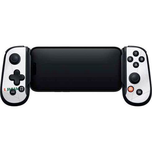 University of Miami White Jersey Backbone One for iPhone Game Controller Skin